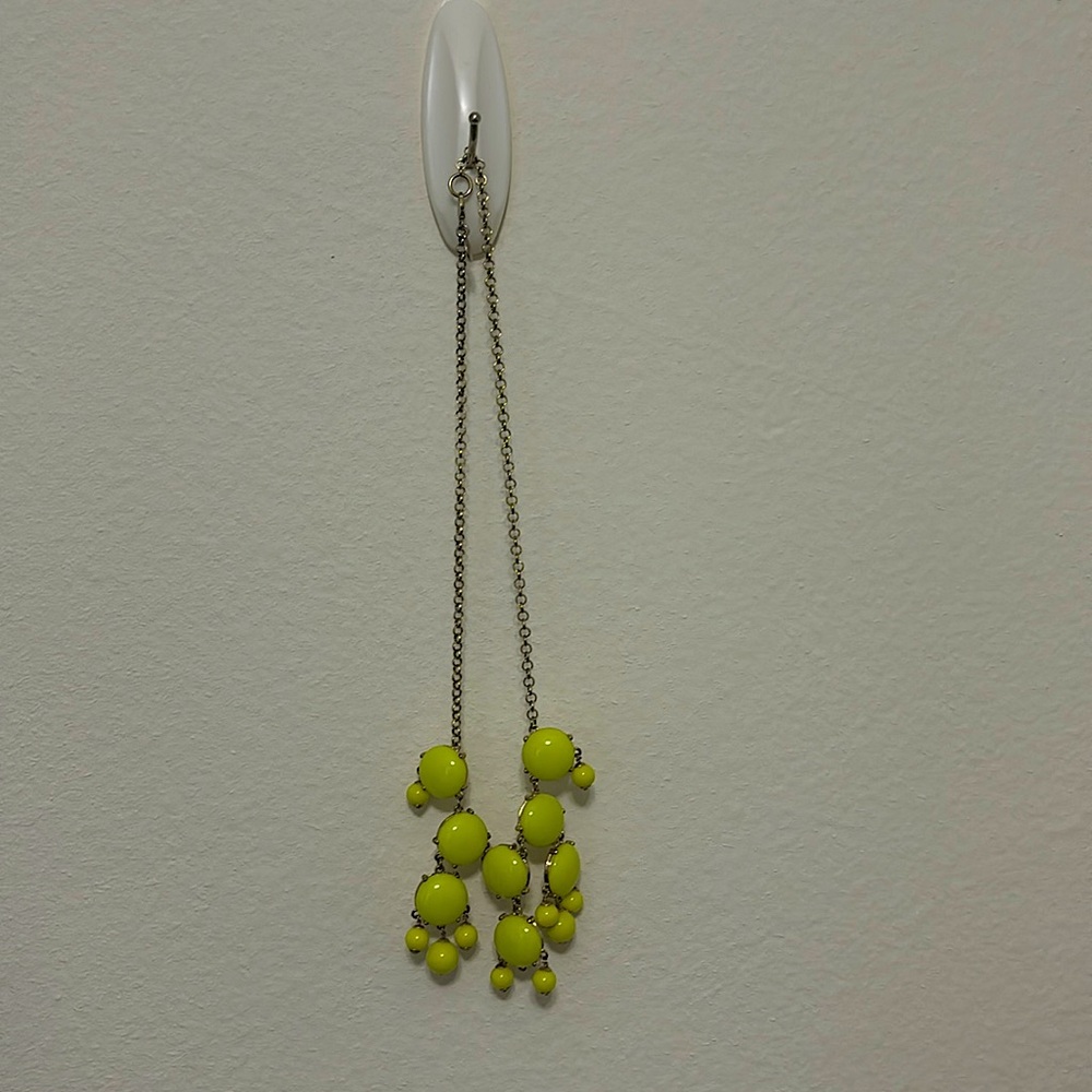 yellow statement necklace